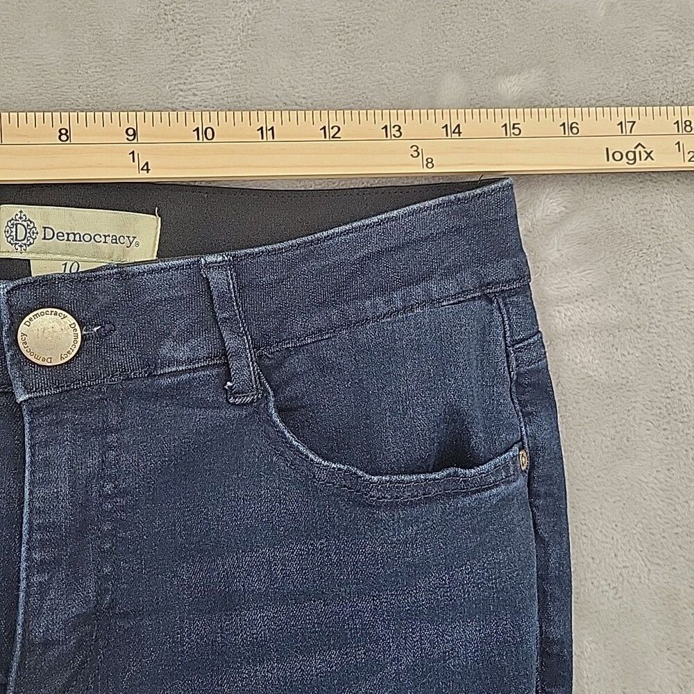 Democracy Womens Boot Cut Jeans Size 10 "Ab" Technology Stretch Waist 30x31 - Picture 8 of 11